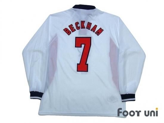 イングランド代表(England)98 H #7 ベッカム(Beckham)長袖 アンブロ