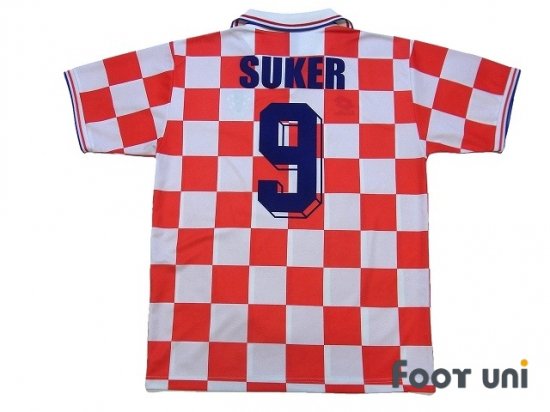 クロアチア代表(Croatia)95 Ｈ #9 シュケル(Suker) - USEDサッカーユニフォーム専門店 Footuni フッットユニ