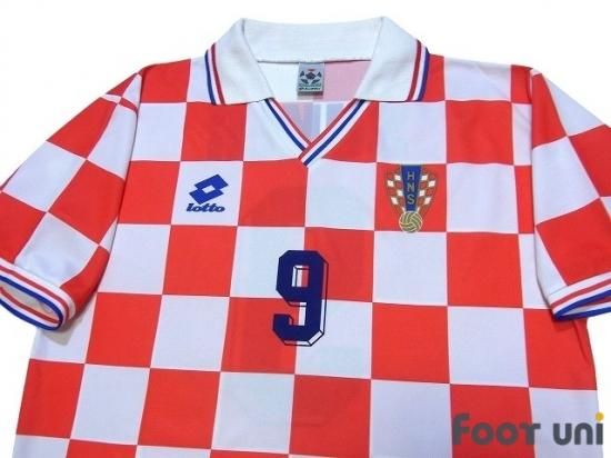 クロアチア代表(Croatia)95 Ｈ #9 シュケル(Suker) - USEDサッカー