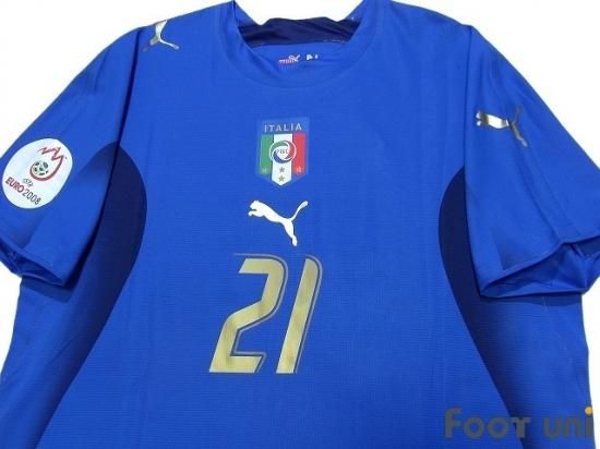 イタリア/06/H #21 ピルロ ユーロ2008予選パッチ付 - USEDサッカーユニフォーム専門店Footuni