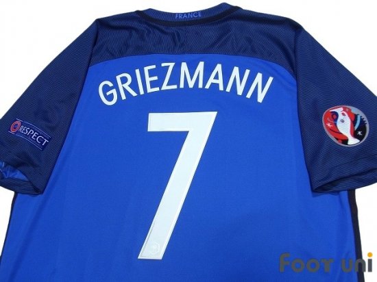 フランス代表(France)16 H #7 グリーズマン(Griezmann) - USEDサッカー