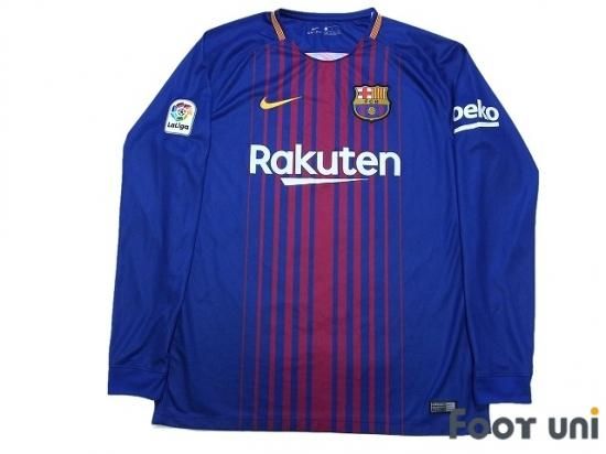 バルセロナ Fc Barcelona 17 18 H ホーム 長袖 楽天 Usedサッカーユニフォーム専門店 Footuni フッットユニ