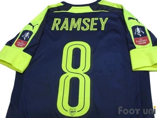 アーセナル Arsenal 16 17 3rd 8 ラムジー Ramsey Usedサッカーユニフォーム専門店 Footuni フッットユニ