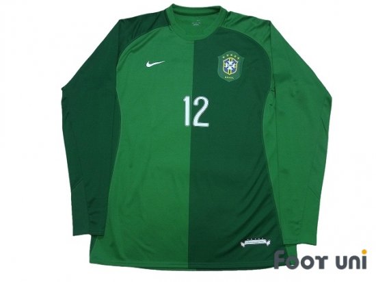 ブラジル代表 Brazil 06 Gk キーパー 12 選手用 長袖 Usedサッカーユニフォーム専門店 Footuni フッットユニ