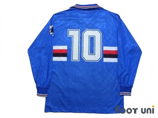 サンプドリア(Sampdoria)94-95 H ホーム #10 長袖 - USEDサッカー