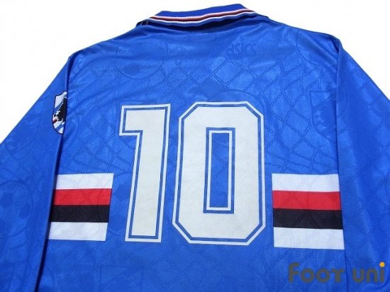 サンプドリア(Sampdoria)94-95 H ホーム #10 長袖 - USEDサッカー