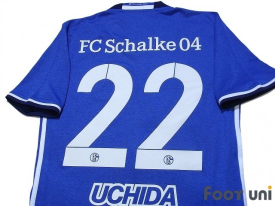 春夏新作 16 17シャルケ04 M ブンデスリーガ仕様 Adidas正規 半袖 Uchida 内田篤人 H 22 04 Schalke スペイン Labelians Fr