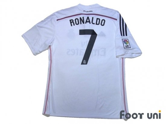 レアルマドリード(Real Madrid)14-15 H ホーム #7 ロナウド(Ronaldo) - USEDサッカーユニフォーム専門店  Footuni フッットユニ