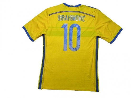 スウェーデン代表 Sweden 14 H 10 イブラヒモビッチ Ibrahimovic Usedサッカーユニフォーム専門店 Footuni フッットユニ