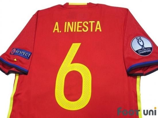 スペイン 16 H 6 A イニエスタ ユーロ16パッチ付 オーセンティック 紙タグ付 Usedサッカーユニフォーム専門店footuni スペイン 16 H 6 A イニエスタ ユーロ16パッチ付 オーセンティック 紙タグ付 Usedサッカーユニフォーム専門店footuni