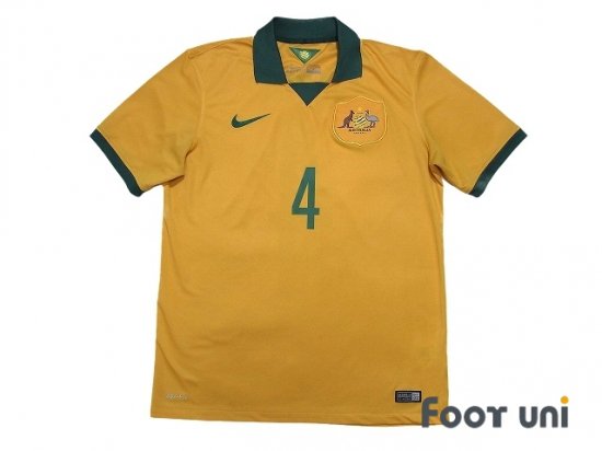 オーストラリア代表 Australia 14 H ホーム 4 ケイヒル Cahill Usedサッカーユニフォーム専門店 Footuni フッットユニ