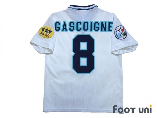 イングランド代表(England)96 H #8 ガスコイン(Gascoigne) - USEDサッカーユニフォーム専門店 Footuni フッットユニ