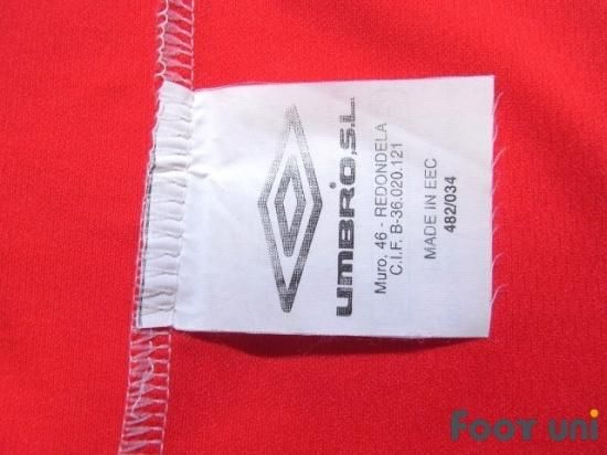 デッドストック 01/03 セルタ アンブロ 半袖 サッカー ユニフォーム セルタ(Celestes)01-03 A アウェイ アンブロ 半袖 - USED