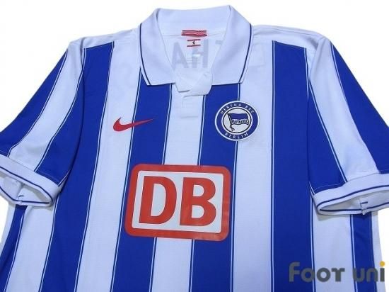 ヘルタベルリン Hertha Berlin 09 10 H ホーム 紙タグ付 Usedサッカーユニフォーム専門店 Footuni フッットユニ