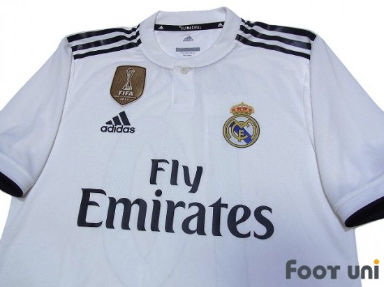 レアルマドリード(Real Madrid)18-19 H ホーム #10 モドリッチ(Modric) 上下セット -  USEDサッカーユニフォーム専門店 Footuni フッットユニトパッチ ビックイヤーパッチ アディダス 半袖