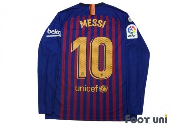 バルセロナ(Barcelona)18-19 H ホーム #10 メッシ(Messi) - USED