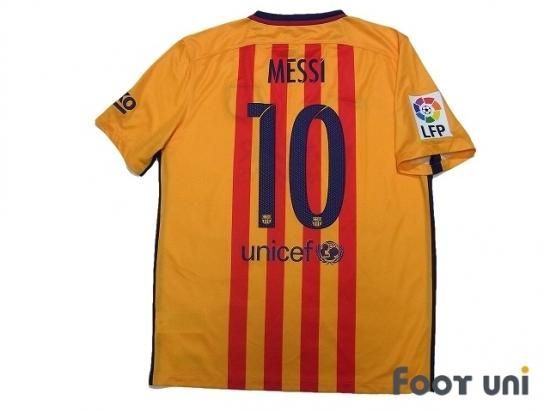 バルセロナ(Barcelona)15-16 A アウェイ #10 メッシ(Messi)上下