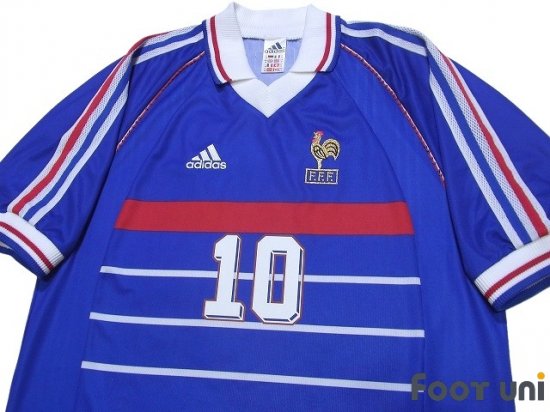 フランス代表(France)98 H ホーム #10 ジダン(Zidane) 上下セット 