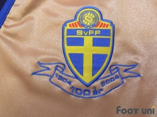 スウェーデン代表(Sweden)100周年 アンブロ 半袖 ゴールド