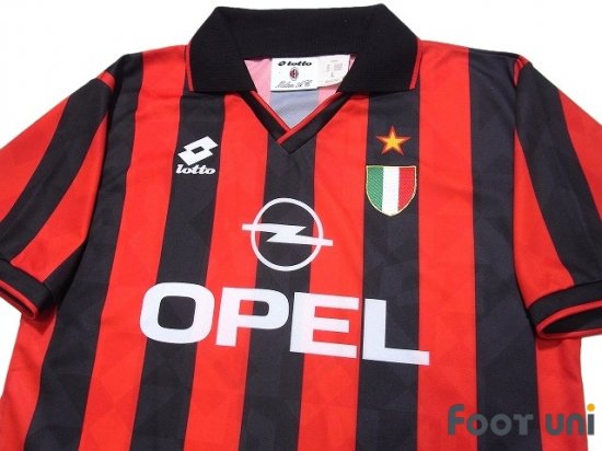 90s ACミラン 94~95 ゲームシャツ ユニフォーム サッカーシャツ-
