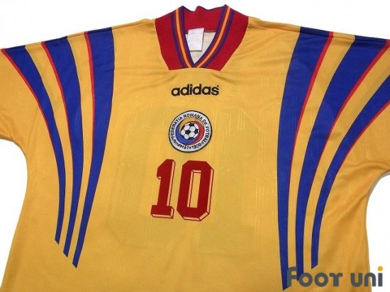 Euro 96 ルーマニア代表 サッカー ゲームシャツ アディダス-