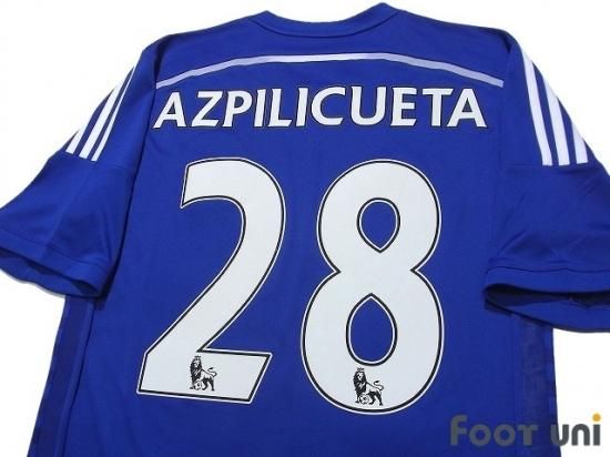 チェルシー Chelsea 14 15 H ホーム 28 アスピリクエタ Azpilicueta Usedサッカーユニフォーム専門店 Footuni フッットユニ