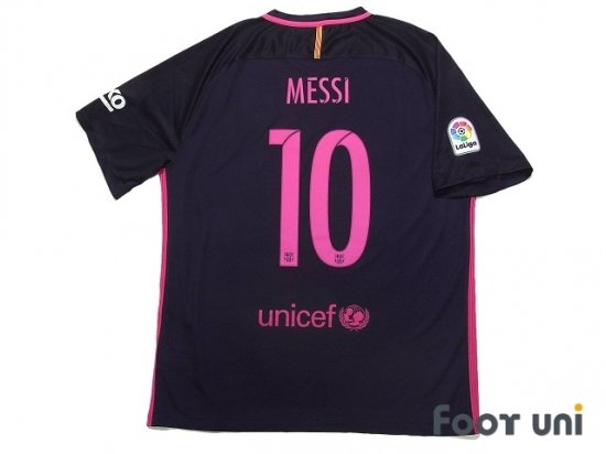 バルセロナ(Barcelona)16-17 A アウェイ #10 メッシ(Messi) - USED