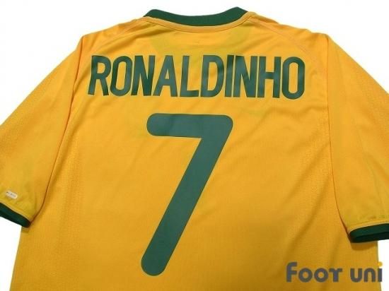 ブラジル代表 Brazil 00 H ホーム ７ ロナウジーニョ Ronaldinho Usedサッカーユニフォーム専門店 Footuni フッットユニ