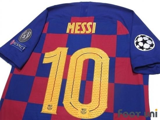 バルセロナ Fc Barcelona 19 H ホーム 10 メッシ Messi Usedサッカーユニフォーム専門店 Footuni フッットユニ