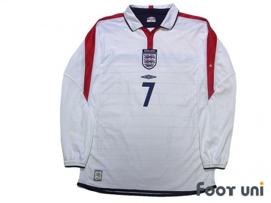 イングランド代表(England)04 H ホーム #7 ベッカム(Beckham) - USED 
