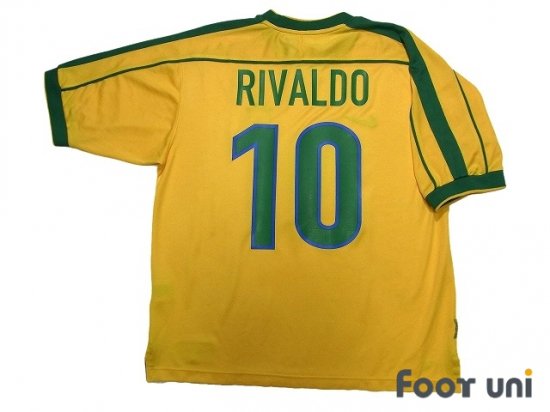 ブラジル代表(Brazil)98 H ホーム #10 リバウド(Rivaldo) - USEDサッカーユニフォーム専門店 Footuni フッットユニ