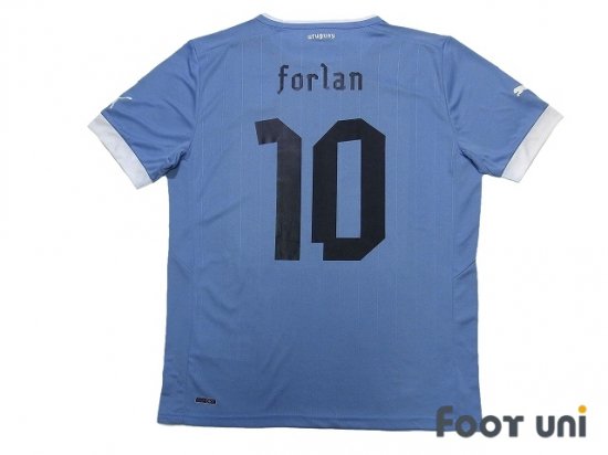 ウルグアイ代表(Uruguay)12 H ホーム #10 ディエゴ・フォルラン(Diego Forlan) - USEDサッカーユニフォーム専門店  Footuni フッットユニ