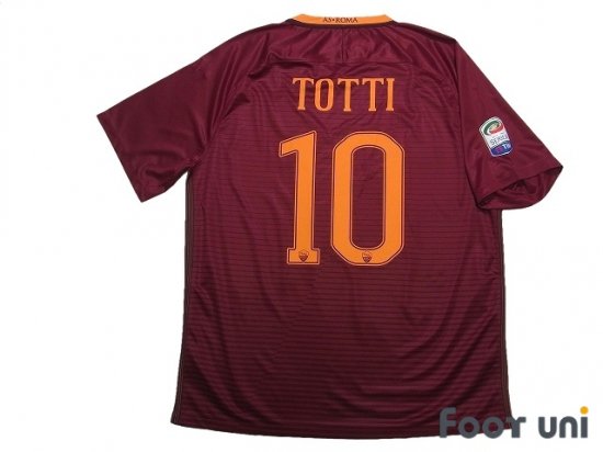 ローマ(AS Roma)16-17 H ホーム #10 トッティ(Totti) - USEDサッカー