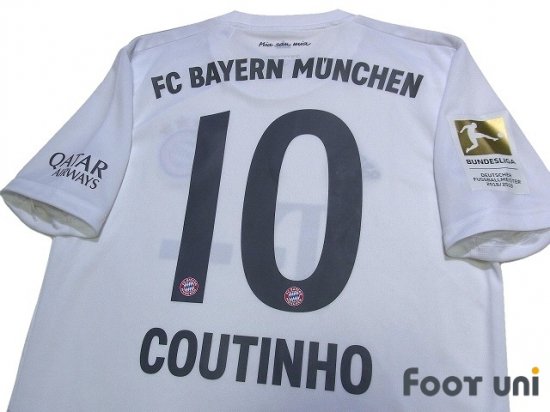 バイエルンミュンヘン Bayern Munchen 19 A アウェイ 10 コウチーニョ Coutinho Usedサッカーユニフォーム専門店 Footuni フッットユニ
