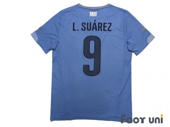 14W杯 ウルグアイ(H)#9 スアレス Suarez 正規PUMA 半袖 S