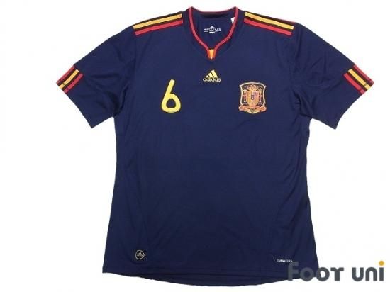 スペイン代表(Spain)2010 A アウェイ #6 A.イニエスタ(Iniesta) - USED