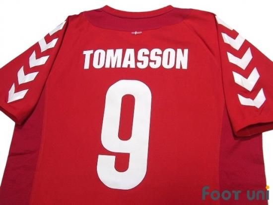 デンマーク代表 Denmark 04 H ホーム 9 トマソン Tomasson Usedサッカーユニフォーム専門店 Footuni フッットユニ