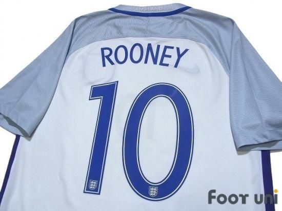 イングランド代表 England 16 H ホーム 10 ルーニー Rooney Usedサッカーユニフォーム専門店 Footuni フッットユニ