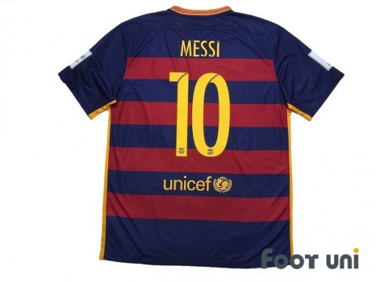 バルセロナ(FC Barcelona)15-16 H ホーム #10 メッシ(Messi) - USED 