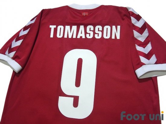 デンマーク代表(Denmark)02 H ホーム #9 トマソン(Tomasson) - USEDサッカーユニフォーム専門店 Footuni  フッットユニ