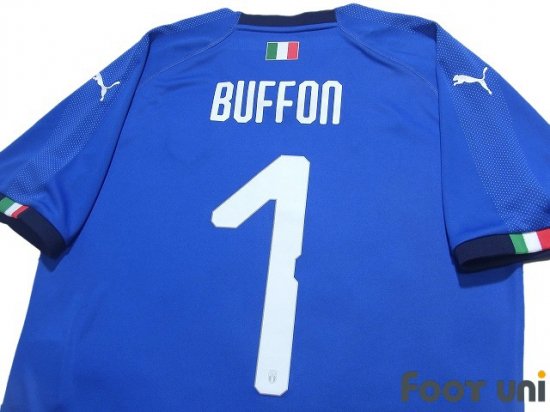 イタリア代表(Italy)18 GK ゴールキーパー #1 ブッフォン(Buffon) - USEDサッカーユニフォーム専門店 Footuni  フッットユニ