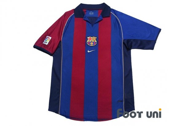 バルセロナ(FC Barcelona)2001-2002 H ホーム 半袖 - USEDサッカー