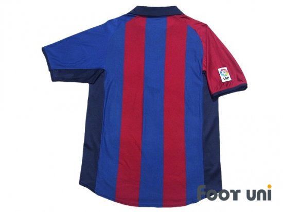 バルセロナ(FC Barcelona)2001-2002 H ホーム 半袖 - USEDサッカー 