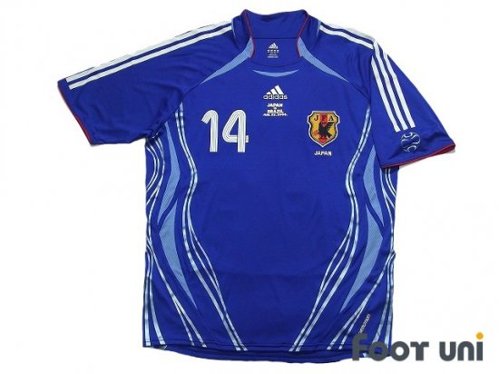 日本代表(Japan)06 H ホーム #14 三都主アレサンドロ アレックス(Santos Alessandro Alex) - USEDサッカー ユニフォーム専門店 Footuni フッットユニ