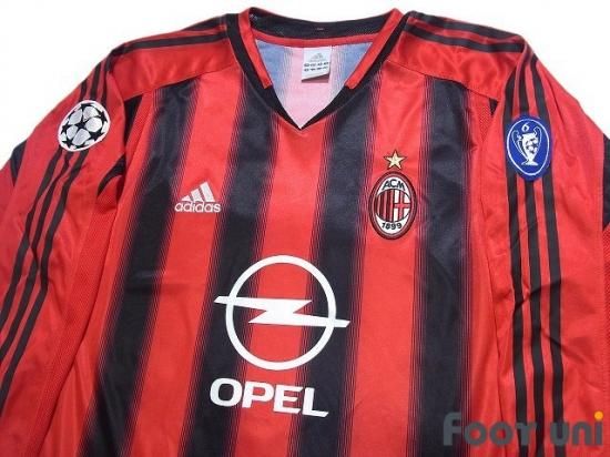 ACミラン(AC Milan)2004-2005 H ホーム 長袖 - USEDサッカー 