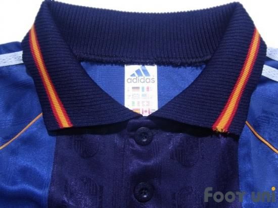 スペイン代表(Spain)1998 A アウェイ アディダス 半袖 - USED
