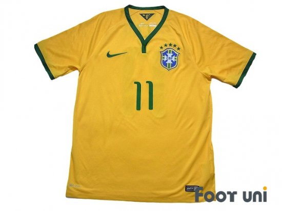 ブラジル代表 Brazil 14 H ホーム 11 オスカル Oscar Usedサッカーユニフォーム専門店 Footuni フッットユニ