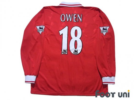 リバプール(Liverpool)96-98 H ホーム #18 オーウェン(Owen) - USEDサッカーユニフォーム専門店 Footuni  フッットユニ