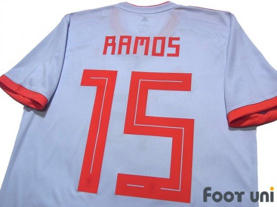 スペイン代表(Spain)18 A アウェイ #15 セルヒオ・ラモス(Sergio Ramos