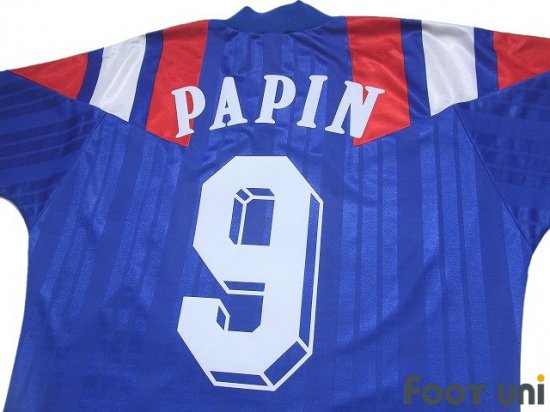 フランス代表(France)92 H ホーム #9 パパン(Papin) - USEDサッカー 